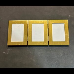 Gold Triple Photo Frame
